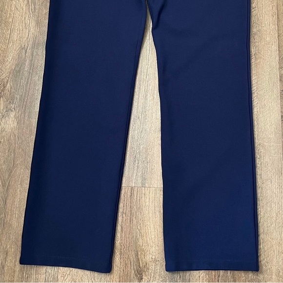 Betabrand Straight-Leg Classic Dress Pant Yoga Pants in Navy Blue - Picture 8 of 12
